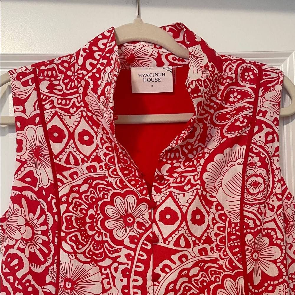 NWT! Tuckernuck/Hyacinth House and White Floral Midi Dress, Size Small - Picture 6 of 12